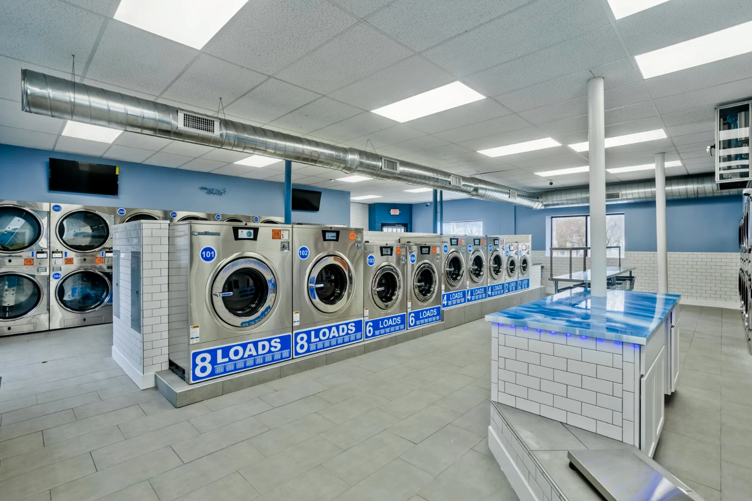 Clean and comfortable Wash Works interior